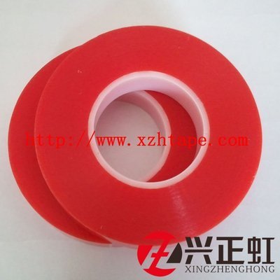 【红膜PET双面胶/0.205mm/替代/tesa/德莎4965/红膜耐高温PET双面胶】价格,厂家,图片,双面胶带,昆山兴正虹胶粘制品-超薄防水泡棉双面胶_导热双面胶_PET高温胶带_导电布胶带_美纹纸胶带-